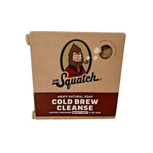 Dr. Squatch Cold Brew Cleanse Coffee Grounds Heavy‎ Grit All Natural Men's Soap